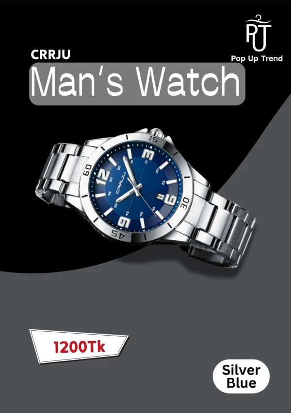 CRRJU 5003 Business Quartz Luminous Hands Watch - Image 2